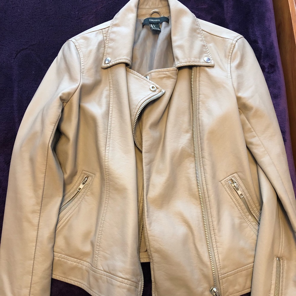 Nude Leather Jacket - Picture 4 of 5